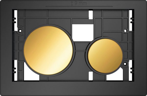 Płytka uruchamiająca TECE TECEloop z przyciskami spłukującymi do WC przyciski złote 208 x 136 mm  | 9240668