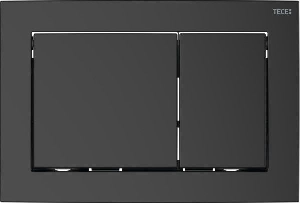 Przycisk spłukujący TECE TECEbase podwójny do WC z tworzywa sztucznego czarny mat 214 x 145 x 18 mm | 9240723