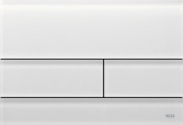 Przycisk spłukujący TECE TECEsquare szklany do WC szkło białe satynowe 220 x 150 x 7 mm  | 9240824