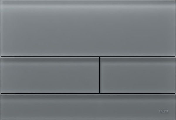 Przycisk spłukujący TECE TECEsquare do WC szkło szare satynowe 220 x 150 x 7 mm  | 9240826