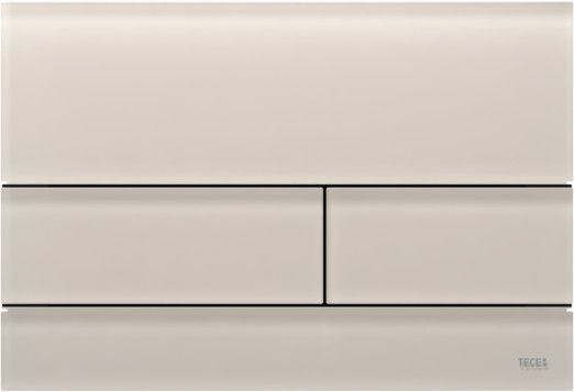 Przycisk spłukujący TECE TECEsquare szklany do WC szkło piaskowy beż satynowy 220 x 150 x 7 mm | 9240827