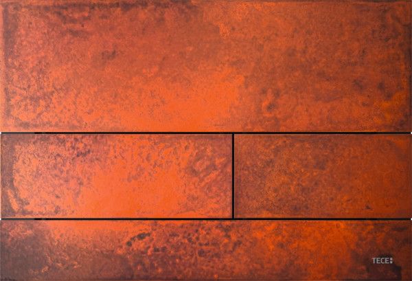 Przycisk spłukujący TECE TECEsquare II podwójny do WC z metalu rdzawa stal 220 x 150 x 3 mm  | 9240845