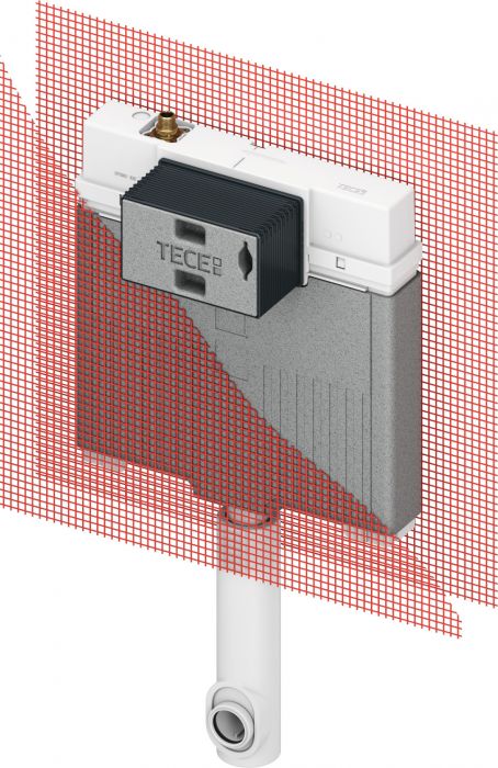 Spłuczka podtynkowa do ceramiki stojącej TECE TECEbox Octa II 440 x 80 x 1000 mm | 9370500