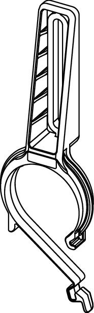 Uchwyt do kolana odpływowego DN50 TECE TECEprofil  | 9820034