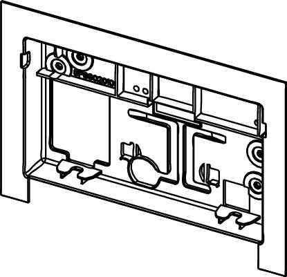 Ramka do WC montażowa TECE TECEsquare II metal  | 9820347