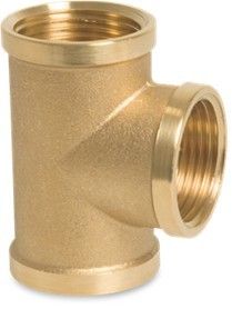 Trójnik 90° gwintowany mosiężny GW x GW x GW 1 1/2"