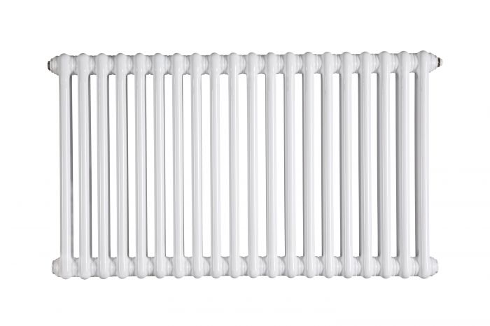 Grzejnik dekoracyjny żeberkowy Tubus 3 TUB3-180/06 988 W 303 x 1800 x 131 mm C35 white silk przyłącze dolne typu V  | TUB318006V #2