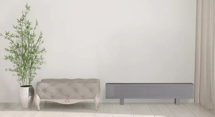 Grzejnik stojący VERTAGO VRD3/100 1851 W 300 x 180 mm RAL 9004 przyłącze dolne | VRD0310 RAL9004