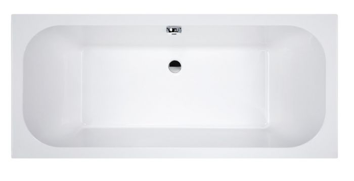 Free Line WPdo/FREE 70x170+STW wanna akrylowa prostokątny strona lewa 1700 x 700 mm biała EW z systemem mieszanym MXC2 z dwustronnym oparciem ze stelażem STW