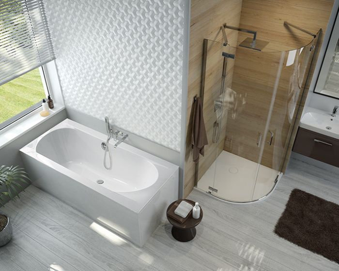 Wanna akrylowa prostokątny SANPLAST Prestige WP-kpl/PR 80x180+SP 1800 800 x 630 mm biała EW z obudową i syfonem | 610070029001000