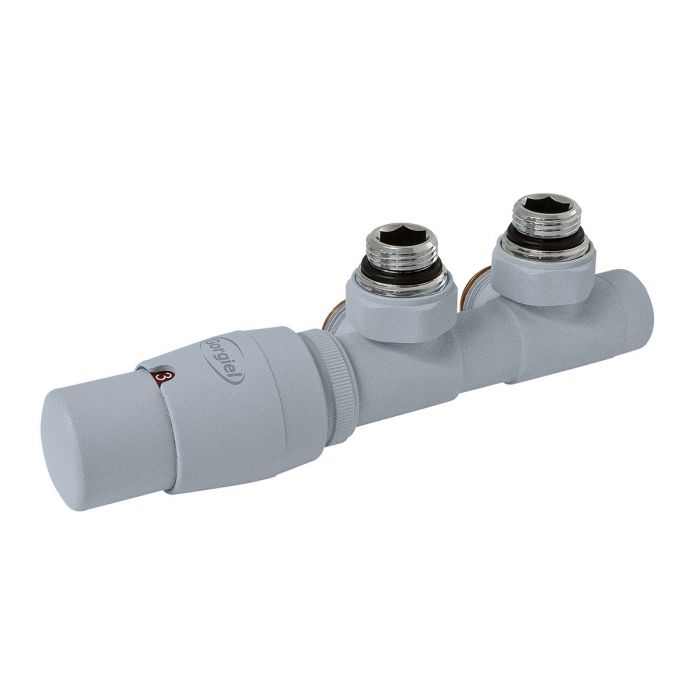 Zawór podwójny kątowy GORGIEL 1/2" ciemny grafit mat | 2207011104
