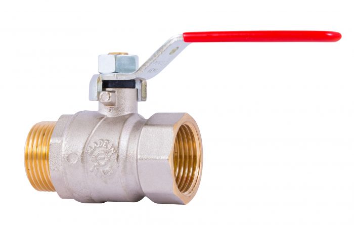 Zawór kulowy z rączką stalową powlekaną SKALAR 1 1/2" GW x GZ PN 25
