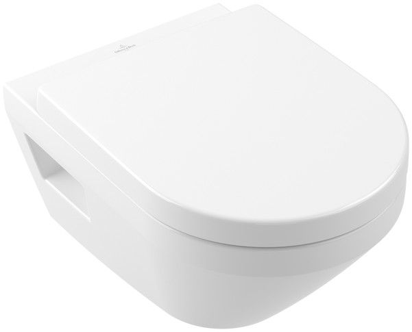 Miska WC bez kołnierza, podwieszana wraz z TwistFlush, Weiss Alpin VILLEROY & BOCH Architectura wirowa 35 x 48 cm white alpin | 5684C001