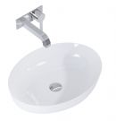 Umywalka ceramiczna ROCA Rika 52 nablatowa owalna 520 x 395 x 130 mm ceram white  | RE040520088060