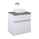 Szafka podumywalkowa podwieszana płyta laminowana 715 x 487 x 695 mm biała wysoki połysk 2 szuflady, do kompletowania z uchwytami (sprzedawanymi osobno) ROCA Lofty 70 2S | RE010700028060