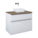 Szafka podumywalkowa podwieszana 910 x 487 x 695 mm white 2 szuflady, do kompletowania z uchwytami (sprzedawanymi osobno) ROCA Lofty 90 2S | RE010900028060