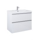 Szafka podumywalkowa wisząca płyta laminowana 16 mm 800 x 449 x 635 mm white matt 2 szuflady, do kompletowania z uchwytami (sprzedawanymi osobno) ROCA Look 80 2S | RE010801025290