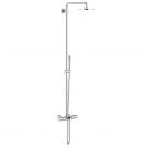 System wannowo-prysznicowy ścienny GROHE POLSKA Rainshower System metalowy Ø 210 mm chrom z termostatem  | 27641000