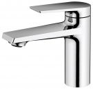 Bateria umywalkowa stojąca BRASS & FITTINGS Orvieto 1-uchwytowa 1-otworowa mosiężna chrom w komplecie: węże przyłączeniowe elastyczne G 3/8 x 450 x M10 x1  | 3950302300