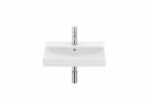 Umywalka ceramiczna FINECERAMIC ROCA ONA ścienna Compacto z otworem z przelewem 550 x 360 x 150 mm biała w komplecie: zestaw montażowy  | A327683000
