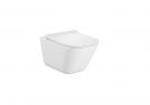 Miska WC ceramiczny wisząca ROCA GAP SQUARE Square Rimless 35 x 54 cm biała z deską wolnoopadającą ultraslim (A801472003)  | A34H472000