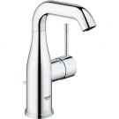 Bateria umywalkowa stojąca GROHE Essence 1-uchwytowa 1-otworowa mosiężna DN 15 chrom z obrotową wylewką z perlatorem  i ogranicznikiem obrotu  | 23462001
