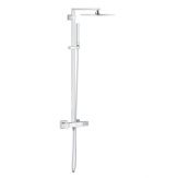 System prysznicowy ścienny GROHE Euphoria Cube metalowy śr. 230 mm chrom z termostatem  | 26087000