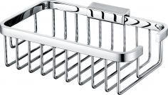 Koszyk ścienny prostokątny BRASS & FITTINGS VITALLE FORLI mosiężny 208 x 128 x 63 mm chrom  | 3406090220