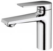 Bateria umywalkowa stojąca BRASS & FITTINGS Orvieto 1-uchwytowa 1-otworowa mosiężna chrom w komplecie: węże przyłączeniowe elastyczne G 3/8 x 450 x M10 x1  | 3950302300