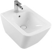Bidet CeramicPlus VILLEROY & BOCH Finion podwieszany 37.5 x 31.5 x 56 cm weiss alpin  | 446500R1