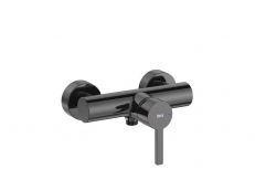 Bateria natryskowa ścienna ROCA NAIA BLACK 1-uchwytowa 2-otworowa czarna tytanowa  | A5A2196CN0