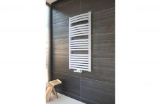 Grzejnik pionowy wygięty Nadir W AD-W 95/55 477 W 945x  570 x 100 mm 01 biały przyłącze dolne środkowe 21  | 10111365202101