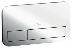 Przycisk spłukujący VILLEROY & BOCH ViConnect E200 do WC tworzywo sztuczne chrom 253 x 145 x 10 mm  | 92249061