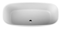 Wanna z odlewu mineralnego owalna SANPLAST Natur Mineral WOW-M/NATUR 70x160 1600 700 mm biała EW  | 642420104001000
