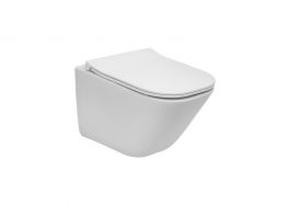 GAP SQUARE COMPACTO zestaw WC ceramiczny podwieszany spłukiwanie 4 2l 34 x 48 x 44 cm biały w