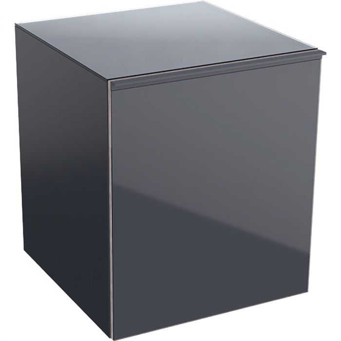 Acanto szafka boczna z 1 szufladą i 1 szufladą wewnętrzną 450 x 520 mm lava mat