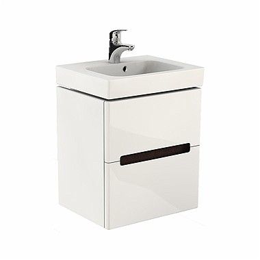 Modo szafka podumywalkowa wisząca 2 szuflady 490 x 395 x 550 mm biała połysk