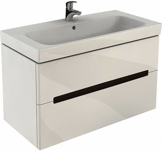 Modo szafka podumywalkowa wisząca 2 szuflady 990 x 479 x 550 mm biała połysk