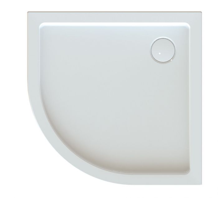 Free Line BPza/FREE 90x90x5 brodzik akrylowy półokrągły zabudowany 90 x 90 x 5 cm biały EW