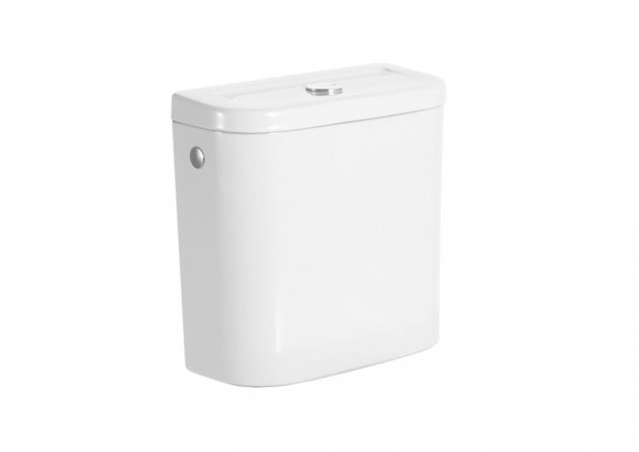 DOSTĘPNA ŁAZIENKA zbiornik do kompaktu WC dla niepełnosprawnych z dopływem lewym 38 x 17 x 36.5 cm biały 3/6 l