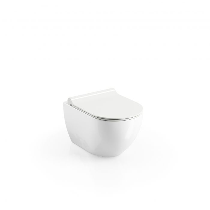 Uni Chrome miska WC wisząca RIimOff 36 x 51 x 35 cm biała system SoftClose