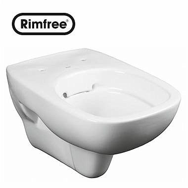 Style miska ustępowa wisząca Rimfree 33.5 x 51 x 35.6 cm biała
