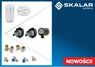 Armatura grzejnikowa, grzejnik i pompy Skalar (NOWOŚCI)