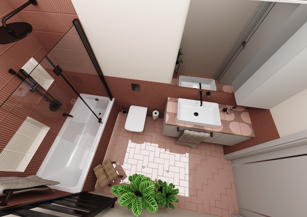 Peach Fuzz: Jak wykorzystać kolor roku 2024 w aranżacji łazienki