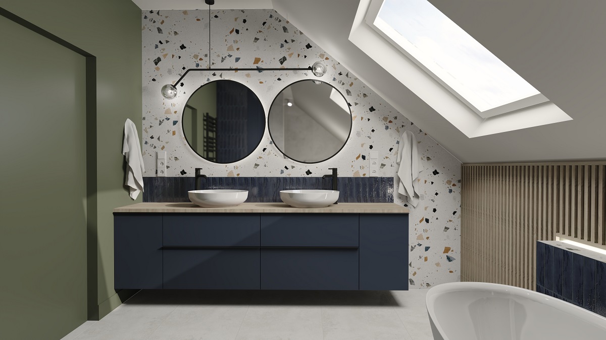 łazienka na poddaszu